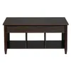 Amerikaanse stock heffen top salontafel moderne meubels verborgen compartiment en lift tafelblad bruin A44