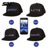 Casquettes de baseball SAZ LED Chapeaux, Message d'affichage pour la fête de Noël Campagne d'anniversaire Chapeau Gorra Hip Hop Miami Fun