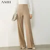 Amii Minimalisme Automne Hiver Mode Femmes Pantalon Causal Taille Haute Lâche Costume Pantalon OLstyle Pantalon Femme Pantalon 12030408 LJ201030