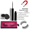 Professionell Makeup Magnetic False Eyelashes Eyeliner Flytande Gel Eyeliner Set Vattentät Långvarig Ögon Makeup Kit