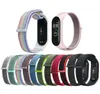 Bracelet en Nylon universel, 30 couleurs, pour Xiaomi MI Band 5 4 3, Bracelet de remplacement