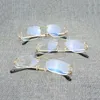 Vinger Willekeurig Vierkant Helder Glas Heren Ovaal C Draad Bril Optische Metalen Frame Oversize Brillen Dames voor Lezen Oculos ZRIC4375129