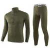 Sous-vêtements thermiques d'hiver Ensembles Hommes Séchage rapide Anti-microbien Stretch Thermo Compression Fleece Sweat Fitness Warm Long Johns 201106