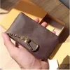 Designer Lady Bag Coin Bolsa Homens Mulheres Couro Chave Carteira Mini Carteiras Serial Number Box Dust Bag