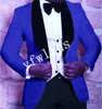 Nouveau Style gaufrage beau châle revers marié Tuxedos hommes costumes mariage/bal/dîner meilleur homme Blazer (veste + pantalon + cravate + gilet) W390