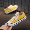 Baby kids shoes for girl children canvas shoes CONVERSEes boys new spring summer girls sneakers yellow fashion toddler shoes EU 21-37 LJ200828