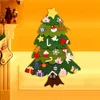 Kids DIY Felt Christmas Tree with Ornaments Children Gifts Xmas Tree Door Wall Hanging Decoration New Year Gifts 201203