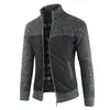 Mens Tröjor Vinter Män Tjock Varm Stickad Tröja Jackor Cardigan Coats Male Slim Stickade Jackor Windbreaker Kläder C1021