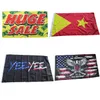 Custom 3x5ft Flags Banners 100%Polyester Digital Printing For Indoor Outdoor High Quality Advertising Promotion with Brass Grommets