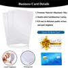 Imprimable Vierge Sublimation PVC Carte En Plastique Blanc ID Carte De Visite pour Promotion Cadeau Nom Cartes Partie Bureau Numéro Tag