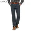 100% algodão tecido jeans homens homens azuis negros homens jeans jeans retos macacões de cintura alta outono inverno grosso clássico calças homens 20111