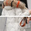 Mode schlanke Frauen Winterjacke Baumwolle gepolstert warm verdicken Damen Mantel mit Kapuze lange Mäntel Parka Damen Jacken 201026