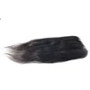 10a Brasilianska Straight Virgin Hårbuntar med stängningar 4x4 spetslåsning Mänskliga hårbuntar med stängningstopp som säljer hårprodukter