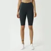 mode yoga sport hoge taille kort gym hardloopshorts naakt stretchstof oefening workout training medium shorts leggings yoga 5171264