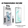 UV gehard glas VOLLEDIGE COVER VOOR SAMSUNG GALAXY S8 S9 S10 PLUS S20 Ultra 5G E-schermbeschermer Opmerking 20 8 9 10 Beschermend glas