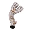 Tubo médio para - R6 YZF-R6 Motocicleta Dual-Outlet Head Tube Excluir Catalyst Slip no Muffler Original 2006-2020