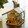 Robotime 5 çeşit DIY Bebek Evi Mobilya Çocuk Yetişkin Minyatür Dollhouse Ahşap Kitler Oyuncak DG LJ200909