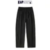 KAPMENTS Hommes Salopette Jambes Larges Streetwear Baggy Pantalon 2021 Printemps Hommes Noir Harajuku Pantalon De Survêtement Mâle Casual Harem Joggers 5XL 0214