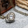 Neue Quarz-Vintage-neue kleine römische Taschen-Halskette, Schmuck, Großhandel, Pullover-Kette, Modeuhren, Uhren, Geschenkuhr