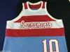 Goedkope Custom Vintage Nate Archibald # 10 Basketbal Jersey Stitched Men's XS-5XL NCAA