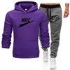 2022 männer der Trainingsanzug Outdoor Marke Jacken Hosen Sets Casual Mit Kapuze Jogging Anzug Sportswear-Set Fitness Sport Anzüge Mann Kleidung