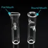 2022 Thick Glass Filter Tube Assorted 1.4 inch Glass filters tips Round Flat Shape RAW roll paper One Hitter Pipe smoking accessories