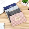 100Pcs women coin purse fashion small wallets girs canvas mini keys wallet cure fresh coin purses cartoon Zipper Pocket