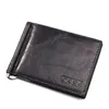 Card Holders GZCZ 2021 Men Bifold Money Clips & ID Organizer Genuine Leather Slim Vallet Coin Purse Small Wallet1