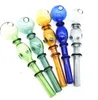 QBsomk Color double bubble hookahs glass straight pot Groothandel waterpijpen Brander Waterleidingen Booreilanden Olie