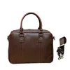 vintage style leather briefcase