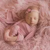 Donjudy 100x75CM新生児の毛皮の毛布の写真撮影の小道具のための小道具の背景の背景の背景フォトスタンドバスケットフィラーLJ201127