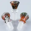 14 mm/18mm machos colorido fumante tigela tigela preta alça machos articula machos bongues de água de vidro Bongus BOG BONGS BONGS