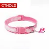 Cthold Lot Easy Wear Cat Dog Collar med Bell Justerbar Buckle Puppy Pet SuppliesColorful Fiting LJ201109