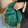 HBP messenger bag handbag handbag new designer bag high quality texture fashion fashion shoulder bag thick chain Pleated Casual