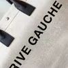 トップハンドル女性ハンドバッグRive Gauche Shopper Bag Barge Tote Canvasハンドバッグファッションリネンビーチバッグ高級デザイナークロスボディショルダーウォレット財布旅行バッグ