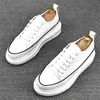 Luxury Design Men's Lace Up wedding Casual Shoes Fashion Sports Leather Sneakers Spring White Comfortable Platform Brand Outdoor Leisure Loafers Y111