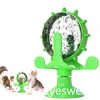 Chat chien moulin à vent mangeoire formation interactive drôle jouet intelligent ventouse forte plateau tournant moulin à vent animaux accessoire