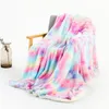 Blankets Arrival Rainbow Blanket Warm Elegant Cozy With Fluffy Sherpa Throw Bed Sofa 1