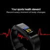 ID115 Plus Bracelet intelligent Bracelet Fitness Tracker Montre intelligente Moniteur de santé de fréquence cardiaque Téléphones portables Android universels avec boîte de vente au détail MQ20