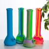 DHL Silicone Water Bong Fumer Pipe À Main 13,5 pouces avec Tube et Bol en Verre Grand Portable Dab Oil Rig