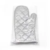 5Sets sublimering Diy White Blank Canvas Bakeware Oven Mitts For Kitchen Cooking Baking DHL7887620