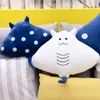 ألعاب كاريكاتورية لطيفة Mobula Plush Flying Rays محشو بالحيوانات ألعاب Manta Ray Dolls LJ201126