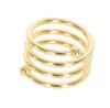 NewFactory Gold Servet Rings Round Servetten Houders gespen voor bruiloft, diner, tafeldecoraties RRB12926