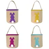 Easter Eggs Storage Basket Bag Cute Sequins Rabbit Handbags Plush Bunny Tail Bags DIY Kids Gifts Candies Bag Canvas Bucket Pur5212394