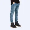 Men's Jeans Men's 2023 Men Skinny Design Fashion Biker Strech For Snow Wash E5017