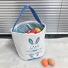 1PCS Easter Bunny Buckets Tote Basket Rabbit Tain