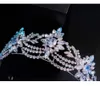 2021 Nieuwe Vintage Barok Bridal Tiaras Accessoires Goud / Silver Prom Hoofddeksels Prachtige Sheer Kristallen Bruiloft Tiara's en Crowns 1901