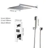 Kemaidi Chrome Ürün LED Duş Başlığı Dijital Ekran Karıştırıcı Muslukları Banyo musluğu 3 Fonksiyonlar Set Y200321