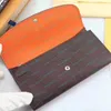 Portefeuille à fermeture éclair porte-cartes portefeuille sacs de mode sacs en cuir femmes imprimer sac à main avec sac à poussière de boîte