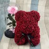 25 40 cm Mousse Rose Ours Multicolore Rose Petite Amie Saint Valentin Ours En Peluche Cadeau Fête D'anniversaire Décoration Fleurs Artificielles 1264K2163209